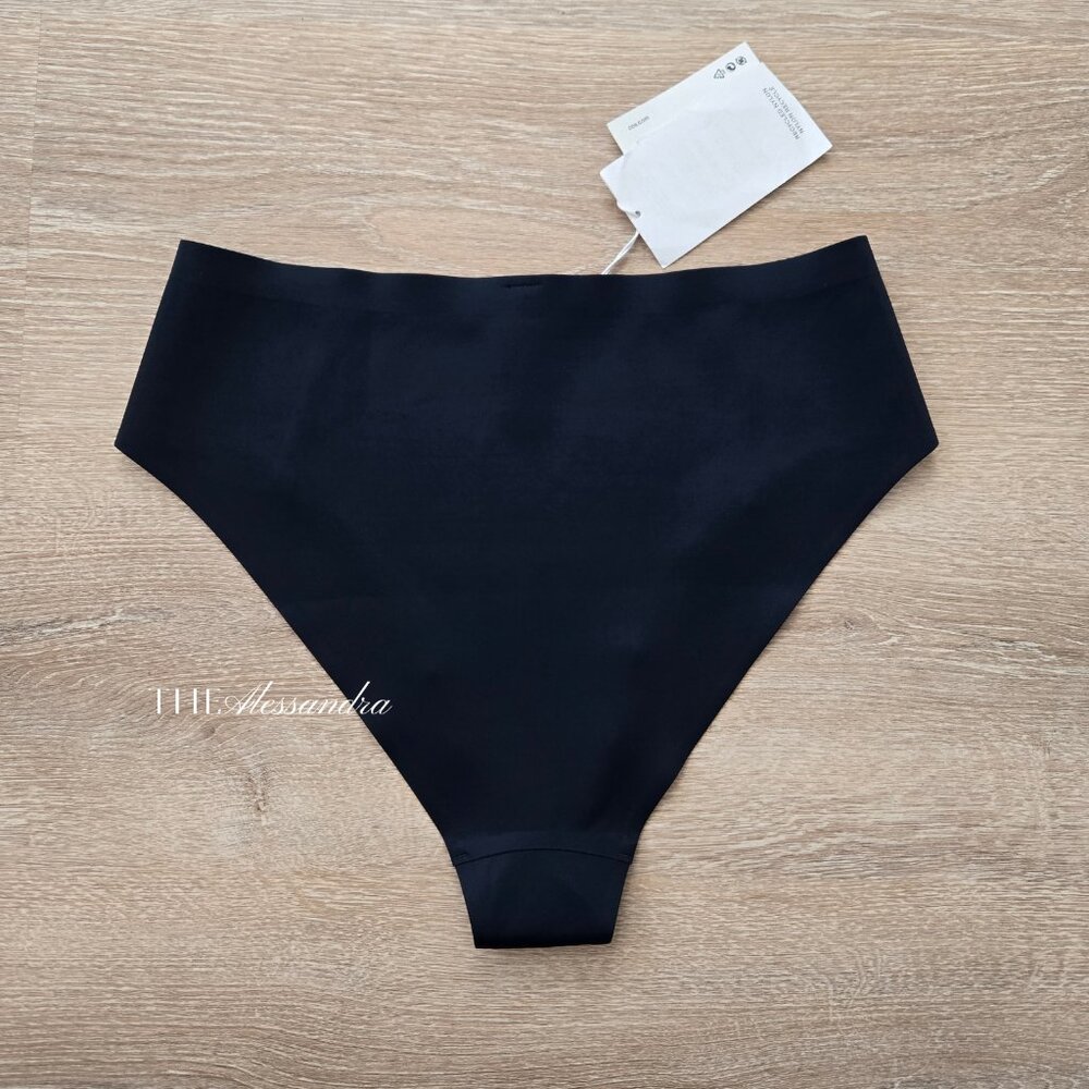 COS High-Waisted Bikini Briefs NWT Womens (Navy) Ink Blue Size 8 New With Tags - Picture 8 of 16